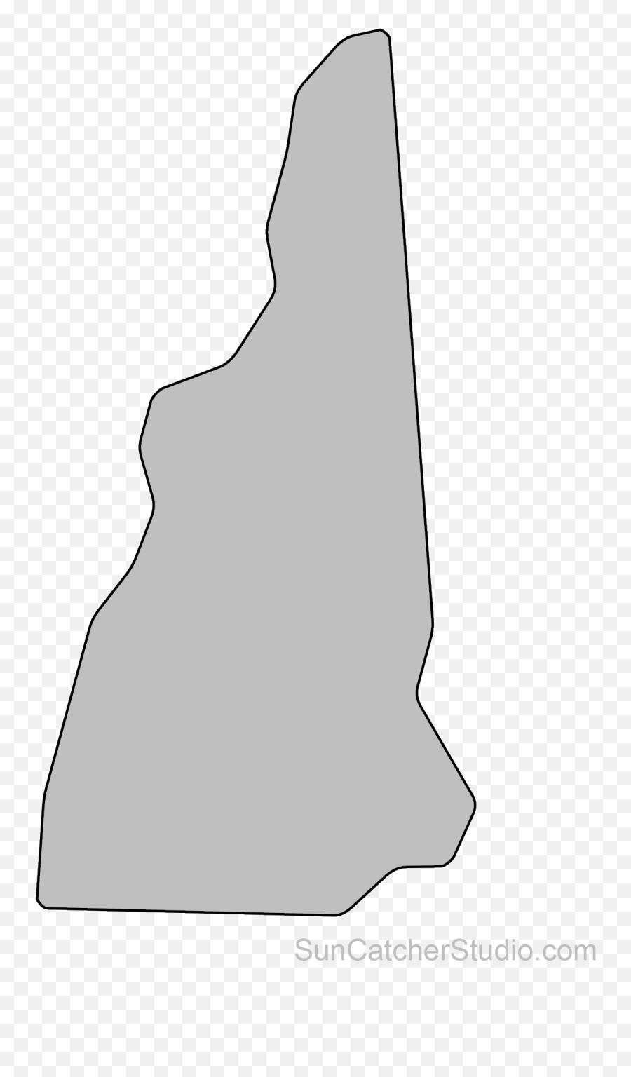 Download New Hampshire Map Outline Png - Clip Art,United States Outline Png