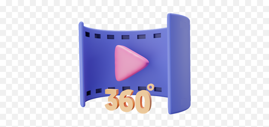 Premium 360 Video 3d Illustration Download In Png Obj Or Degree Icon