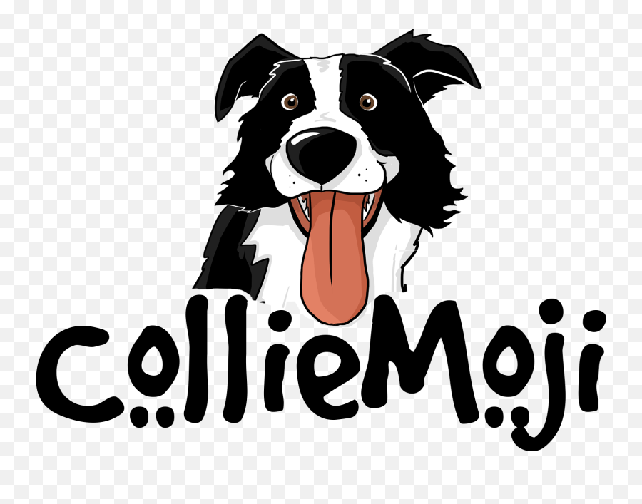Dog Emoji Border Collie - Border Collie Emoji Png,Dog Emoji Png