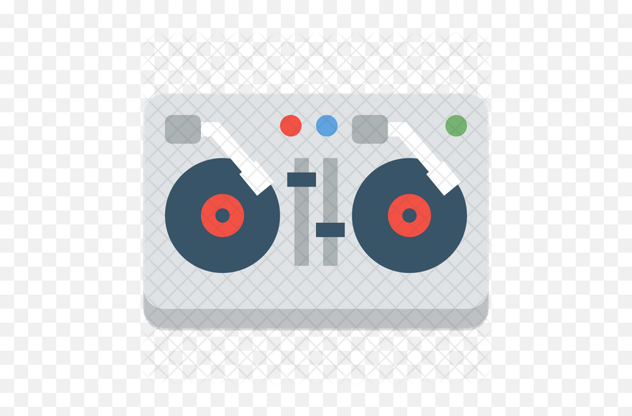 Turntables Icon Of Flat Style - Dj Deck Emoji Png,Turntables Png