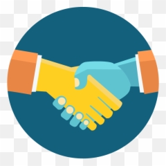 Download Custom Color Handshake Icon Free Icons - Flat Business Png