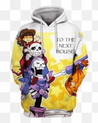 Sans Frisk Papyrus Halloween Tshirt Zip Hoodies Apparel - Papyrus In Sans Hoodie Png,Frisk Png