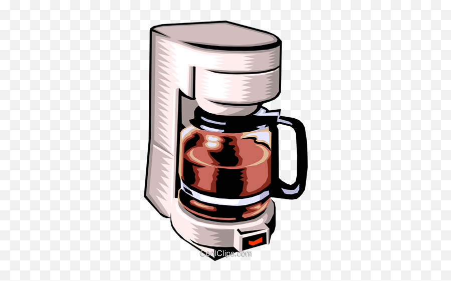 Household Coffee Maker Royalty Free Vector Clip Art - Coffee Maker Clipart Png,Coffee Clipart Png