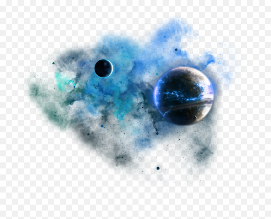Space Dust Png Blue Galaxy Spaceeffects Planets Glow - Transparent Space Clouds,Planets Png