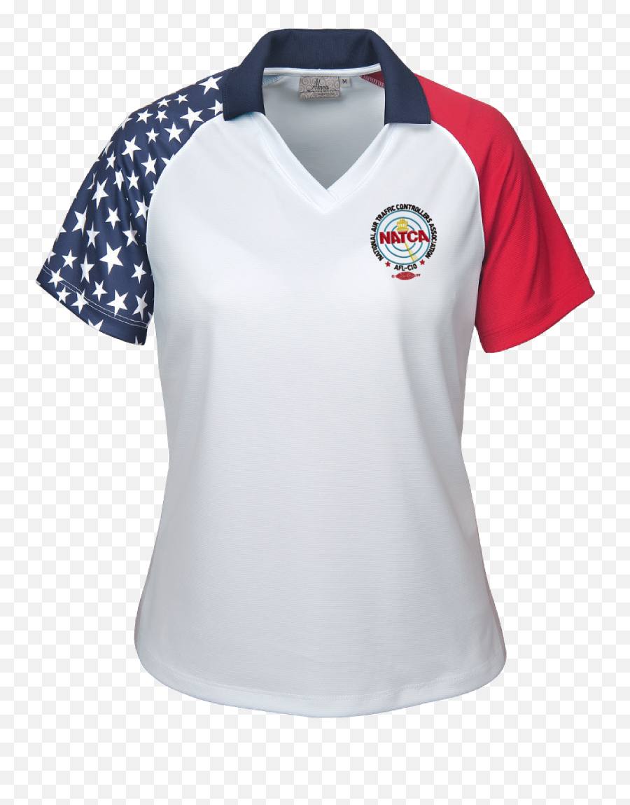 Lady Patriotic U2013 Natca Store - American Flag Polo Shirt Png,Patriotic Logos