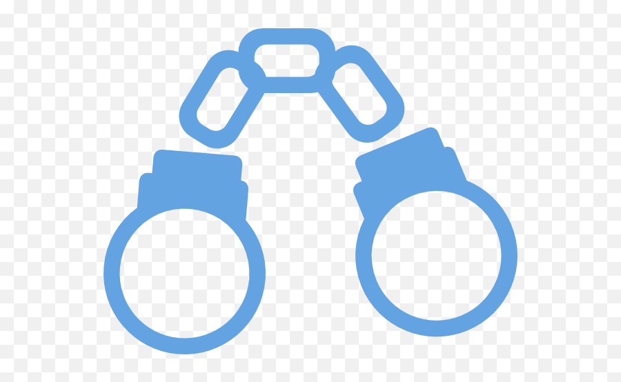 Handcuffs Light Blue Cartoon Closed Clip Art - Clip Art Png,Handcuffs Png