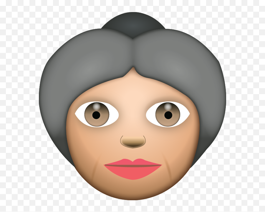 Grandma Png Transparent - Grandma Emoji,Grandma Png
