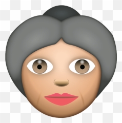 Grandma Png Transparent - Grandma Emoji,Grandma Png