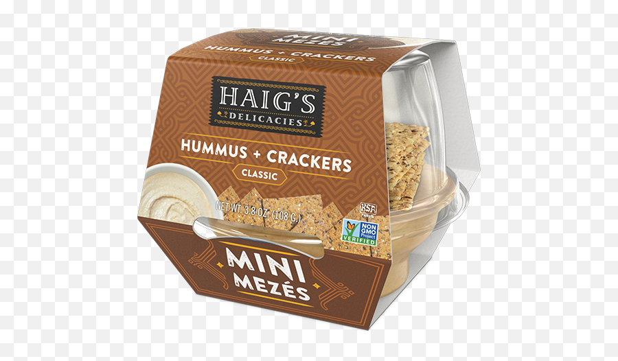 Mini Mezes Classic Hummus Haigs - Whole Grain Png,Hummus Png