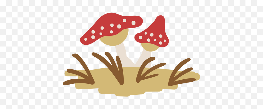Mushrooms Growing Two - Clip Art Png,Mushrooms Png