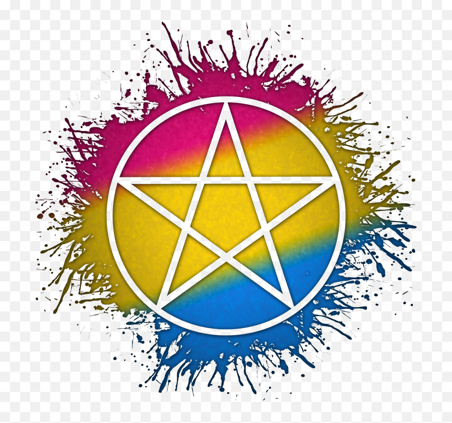 Pansexual Pentacle Gifts U0026 Gear Pride How Do You Rock Your - Rainbow Yin And Yang Png,Pentacle Transparent