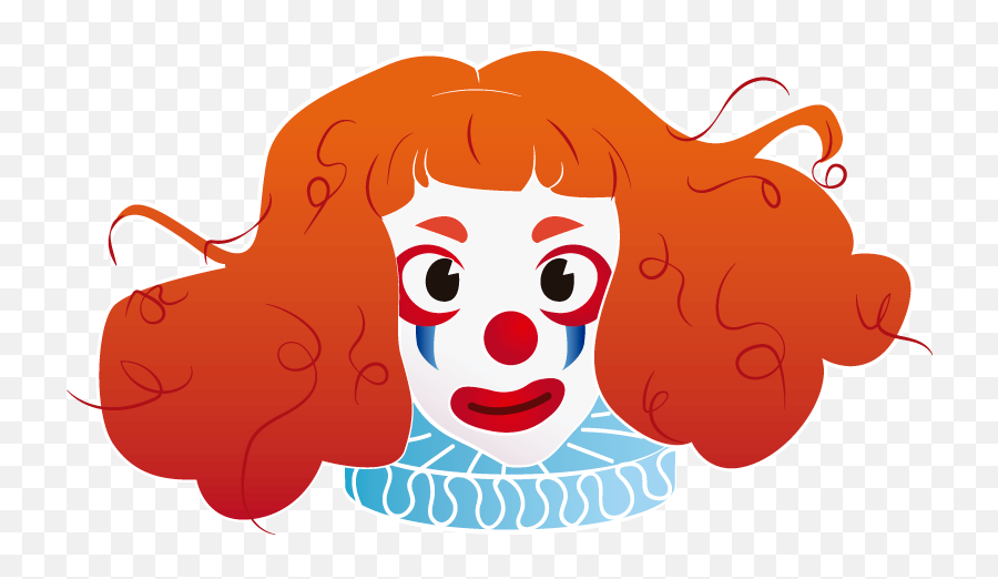 The Clown By Jana Andrade - Cartoon Png,Clown Hair Png