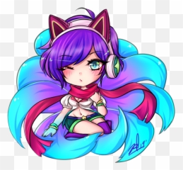 Daily Ahri Fanart - Ahri Arcade Chibi Png,Ahri Png