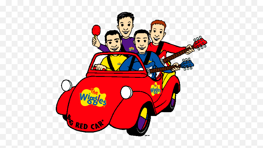 Free The Wiggles Clip Art - Cartoon Wiggles Big Red Car Wiggles Clipart Png,Red Car Png