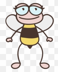 Download Free Png Cute Bee - Clip Art Cute Bees,Cute Bee Png