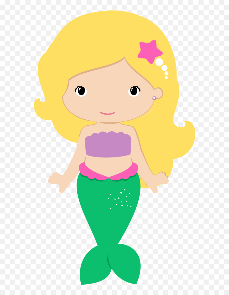 Festa Da Sereia - Cute Mermaid Clipart Png,Mermaid Clipart Png