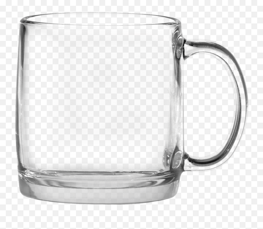 13 Oz - Glass Mugs With Handles Png,Mug Transparent