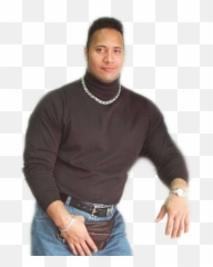 Trending Dwayne Johnson Stickers - Polo Neck png