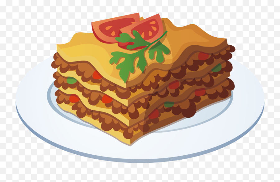 Lasagne Italian Cuisine Pasta Drawing - Lasagna Clipart Png,Lasagna Png