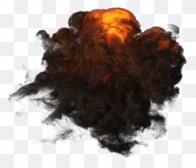 Fire Explosion Png - Black Smoke Transparent Background
