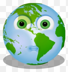 Globe Earth Emoji Smiley Emoticon - Transparent Png