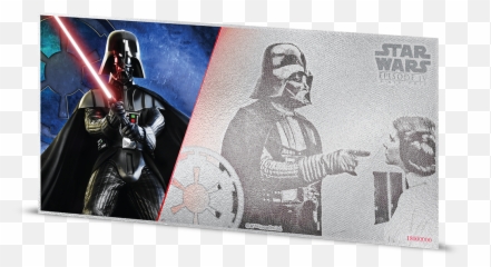 Star Wars A New Hope - Darth Vader 5g Silver Coin Note png