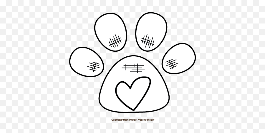 Free Paw Print Clipart Pictures - Clipartix Free Paw Art Png,White Paw Print Png