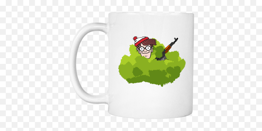 Wheres Waldo In A Bush Pubg Mug - Wheres Wally In A Bush Png,Waldo Png