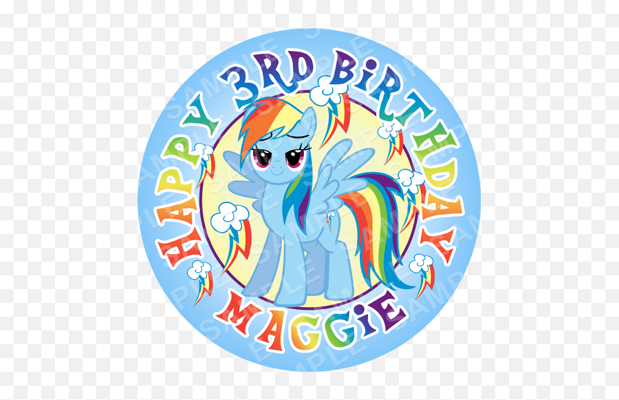 Rainbow Dash - My Little Pony Cake Free Design Png,Rainbow Dash Png