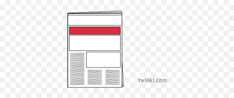 Blank Front Page Newspaper Illustration - Blank Newspaper Layout Template Png,Blank Newspaper Png