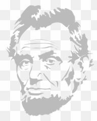 Free President Day Png Black And White - Easy Abraham Lincoln Drawing,Presidents Day Png