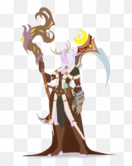Makkochi - Cute Night Elf Female Druid Png,Druid Png