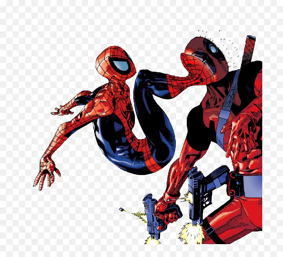 Spiderman And Deadpool Png Transparent Hd Photo Mart - Deadpool Vs Spiderman ,Deadpool Comic Png - free transparent png images 