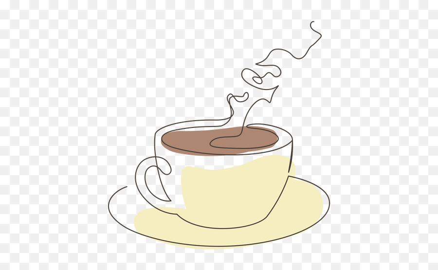 Coffee Cup Saucer Stroke - Transparent Png U0026 Svg Vector File Saucer,Coffee Cup Silhouette Png