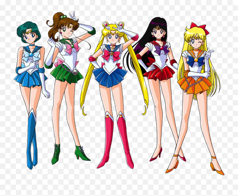 Download Sailor Moon Crystal Style - Sailor Moon Squad Png Sailor Moon Squad Transparent Background,Squad Png