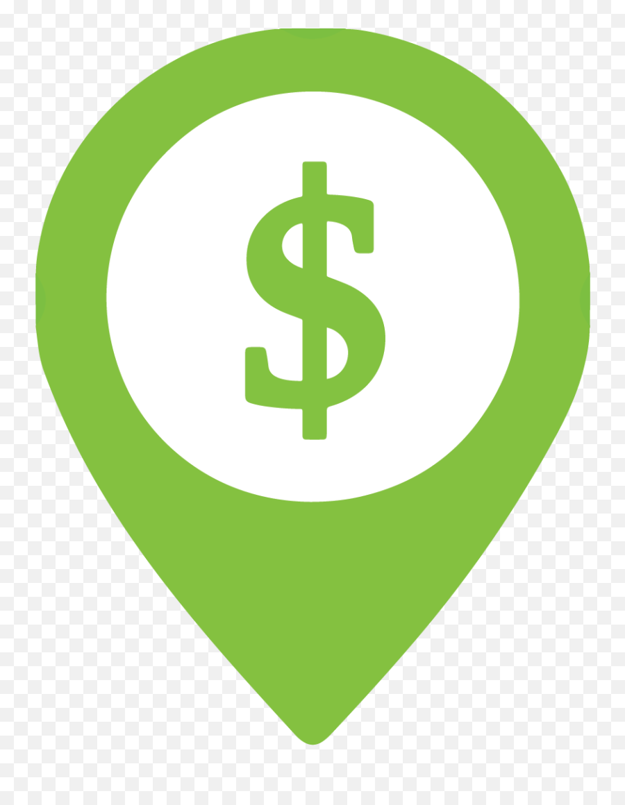 Download Location Marker Containing Dollar Sign - Emblem Vertical Png,Location Marker Png