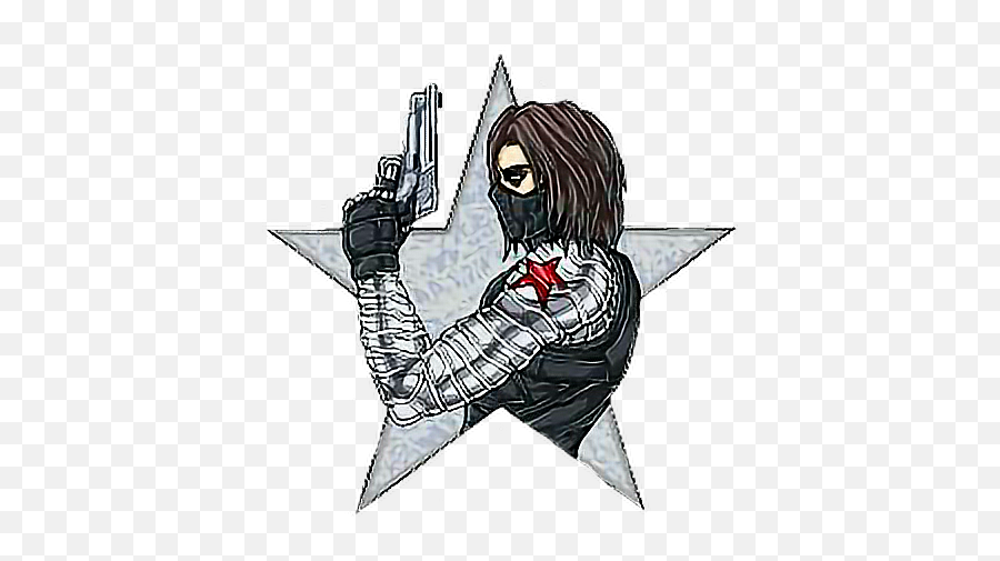 Sticker By U2022iu0027 U2022 - Winter Soldier Animated Png,Winter Soldier Transparent