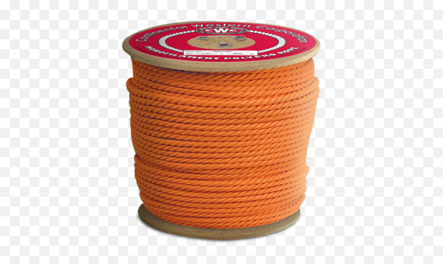 Cwc 3 - Strand Polypropylene Rope 12 X 600u0027 Orange Pvc 1 Dia Corrugated Polyethylene Orange With 1 4 Pull Rope Png,Rope Circle Png