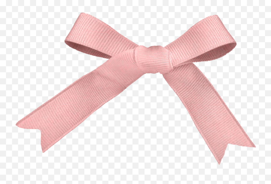 Transparent Baby Pink Bow - Transparent Background Pink Ribbon Bow Png,Hair Bow Png