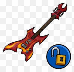 Hard Rock Clipart Transparent - Guitar Png Logo