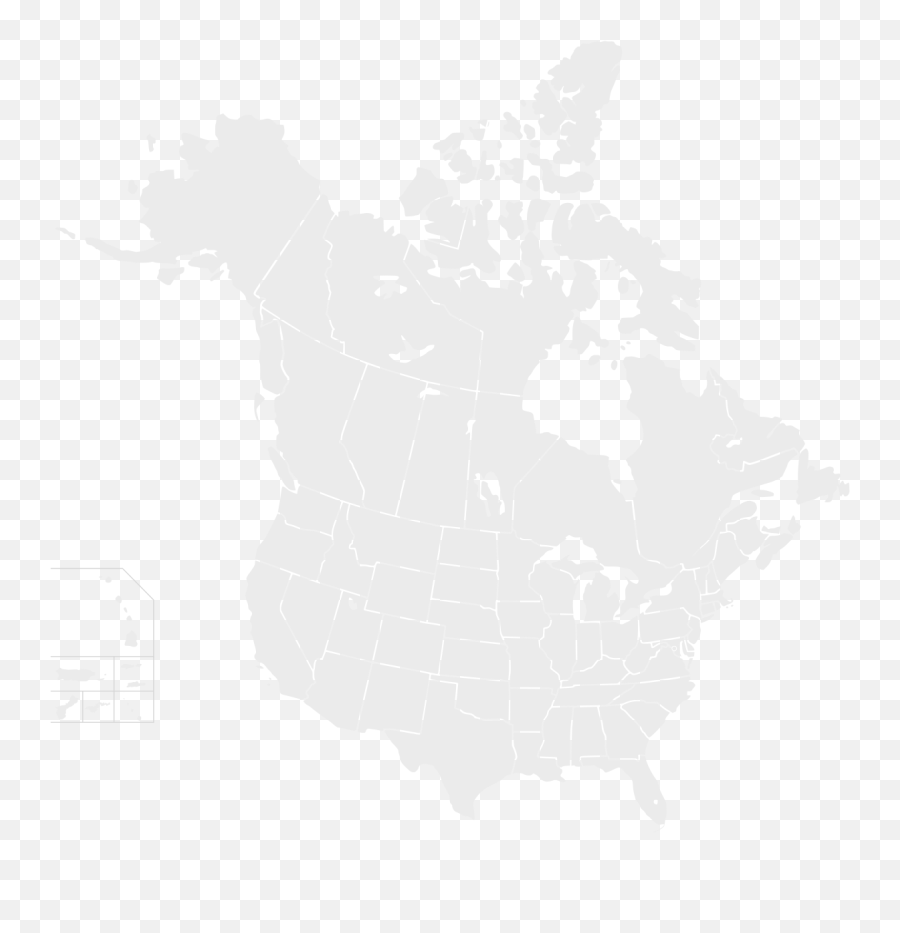 Blankmap - Us And Canada Map Vector Png,United States Outline Png