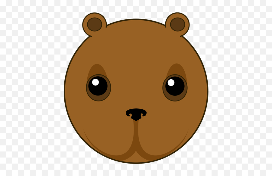 Cute Bear Head Vector Illustration Free Svg - Clip Art Animal Head Cute Png,Animal Head Png