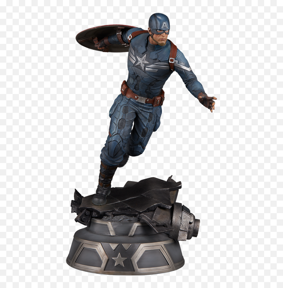 Marvel Captain America Premium Formattm Figure By Sideshow - Premium Format Captain America Winter Soldier Png,Avengers Winter Soldier Mask Icon