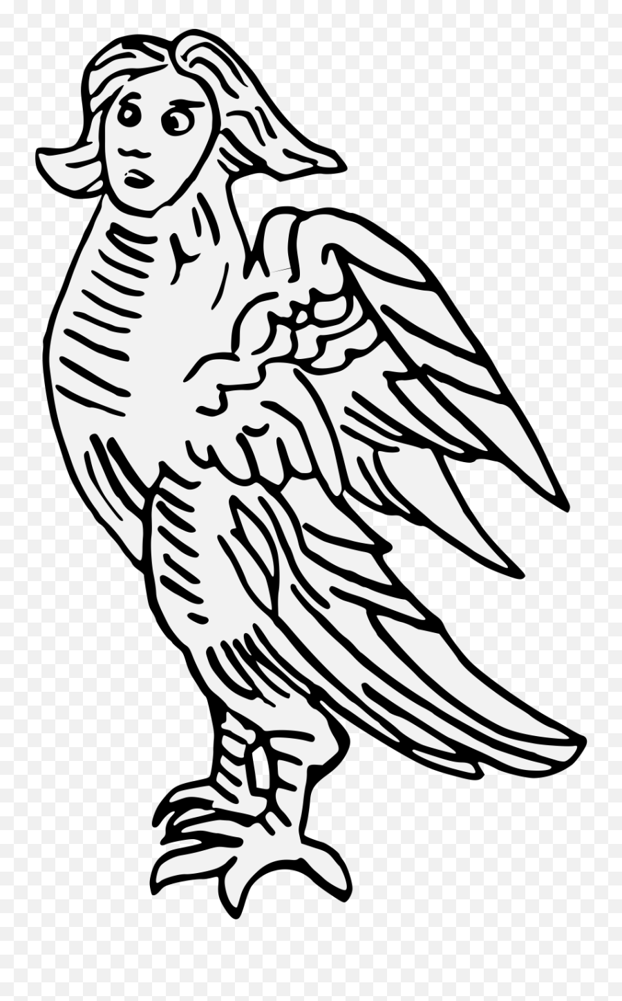 Insignia Anglica - Traceable Heraldic Art Bird Png,Harpy Icon