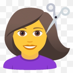 Woman Getting Haircut People Sticker - Raise Your Hand Gif png