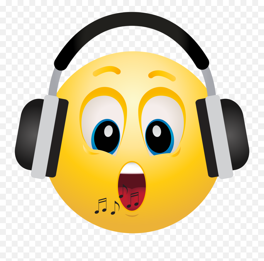 Download Ear Emoji Png - Emoji With Headphones Png,Ear Png