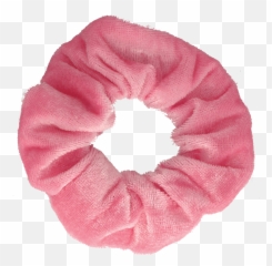 Velvet Scrunchie Dark Grey - Pink Scrunchies Transparent Png,Scrunchie Png