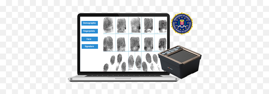 Fbi Print To Card Fd - 258 Fd249 Plus Live Scan Equipment Output Device Png,Fbi Png