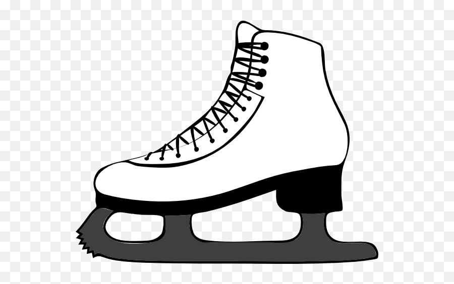 Library Of Skateboard Shoes Vector Black And White Png Files - Ice Skate Clip Art,Skateboard Transparent Background