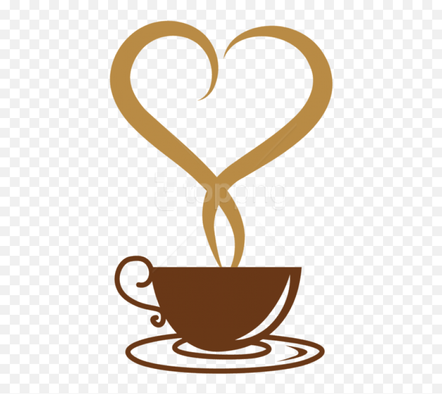 Download Free Png Deco Coffee Cup With Heart - Clip Art Coffee Cups,Free Heart Png